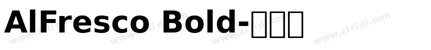AlFresco Bold字体转换